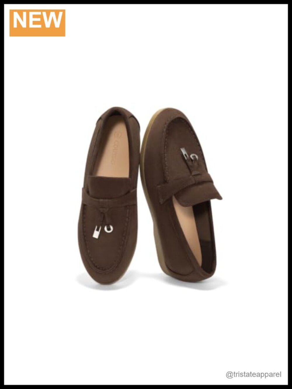 Faux Suede Mocc Slip On Flats for Work Driving Comfort